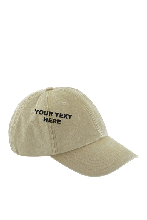 Stitch Your Own Cap in Stone with your text on the front